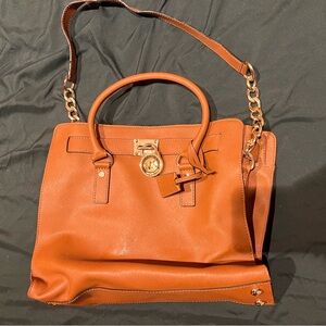 Michael Kors Orange Leather Satchel